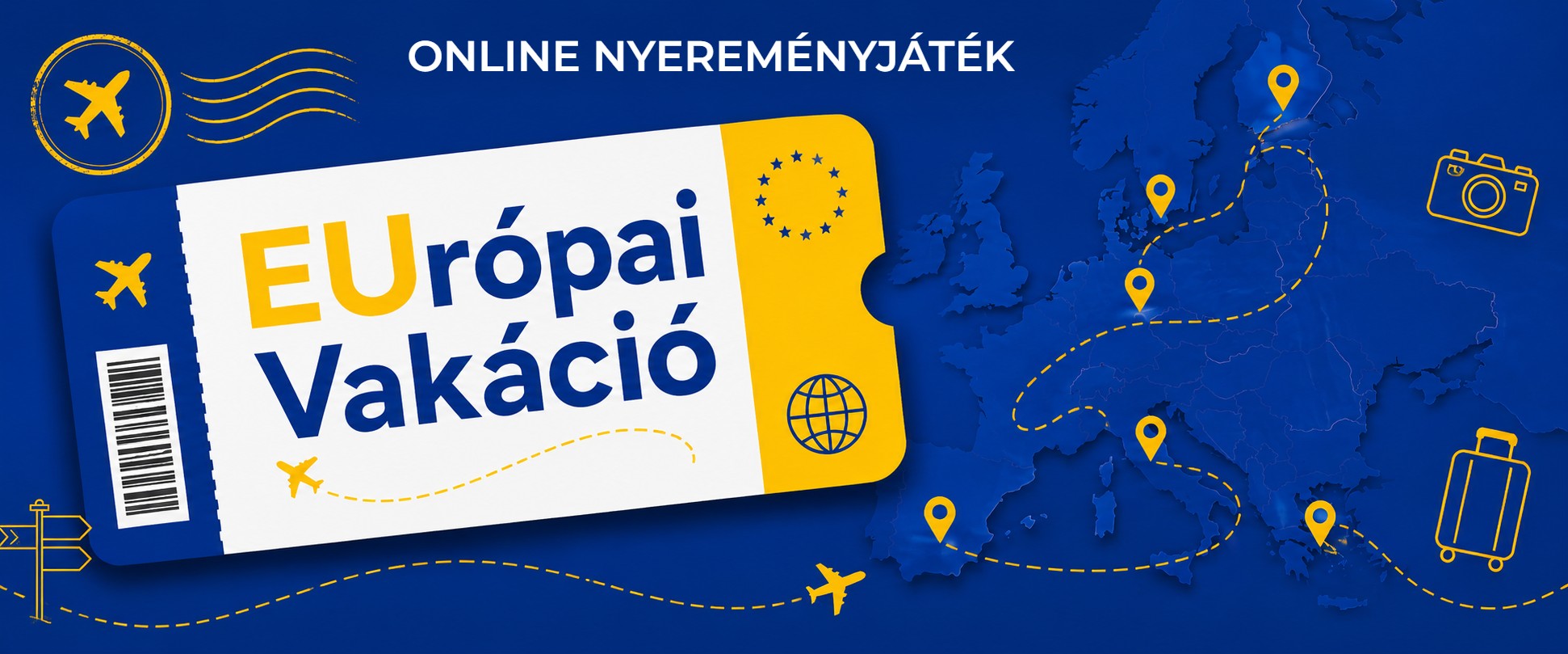 EUrópai Vakáció című online nyereményjáték